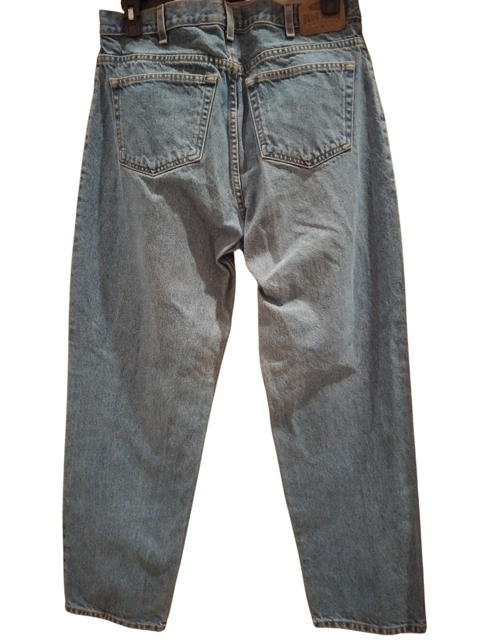 Men's VTG Old Navy Straight Leg Classic Denim Jeans 35x32, Light/Med Blue Wash - Picture 16 of 16